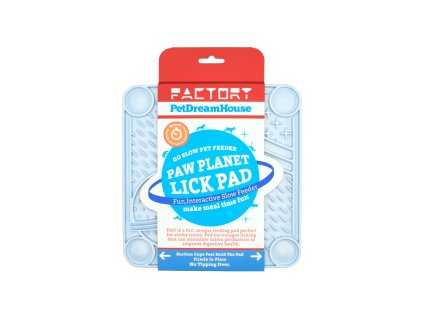 87747 petdreamhouse lizaci podlozka paw planet lick pad svetle modra