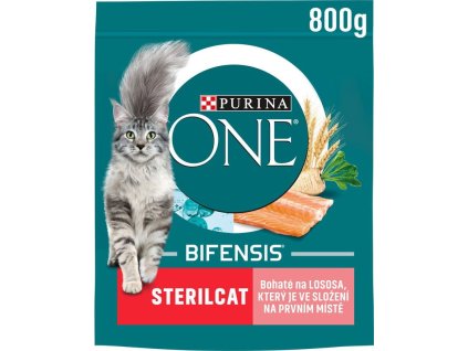 112946 6 purina one bifensis sterilcat s lososem a ps enici 800 g