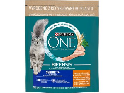 112901 purina one bifensis senior 7 s kur etem a celozrnny mi obilovinami 800 g 2