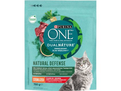 112892 purina one dual nature sterilized spirulina s hove zi m 750 g
