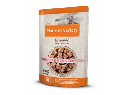 97540 kapsicka nature s variety original pro kocky s hovezim a kuretem 70g