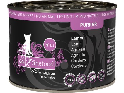 87957 catz finefood konzerva purr no 111 s jehnecim masem 200g