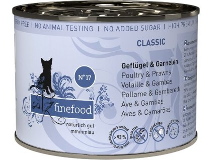 87918 catz finefood konzerva no 17 s drubezim m a garnaty 200g