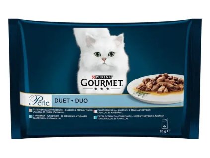 91606 gourmet perle duo kapsicky morske ryby ve stave 4x85g