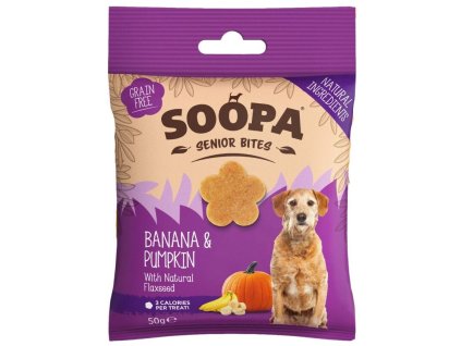 87702 soopa healthy bites senior s bananem dyni a lnenym seminkem 50g
