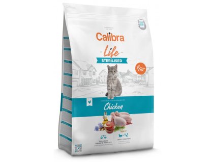 38541 calibra cat life sterilised chicken 1 5kg z kategorie chovatelske potreby a krmiva pro kocky krmivo a pamlsky pro kocky granule pro kocky