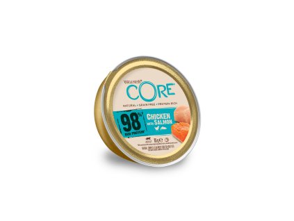 96508 konzerva wellness core cat 98 protein kure a losos 85g