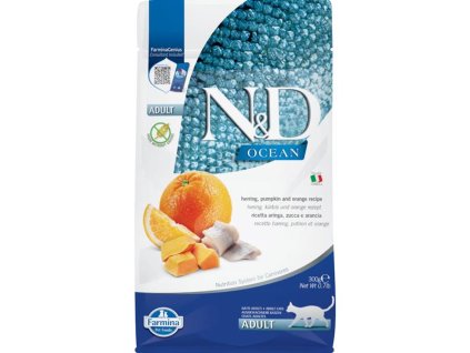 100864 n d ocean cat gf herring pumpkin orange adult 300 g