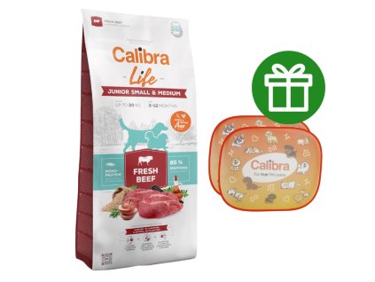 57336 1 calibra dog life junior small medium fresh beef 12kg