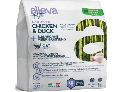 94264 alleva holistic cat dry adult neutered 400g