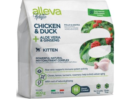 94267 alleva holistic cat dry kitten 400g