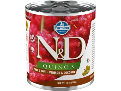 11256 1 n d dog quinoa venison coconut 285g