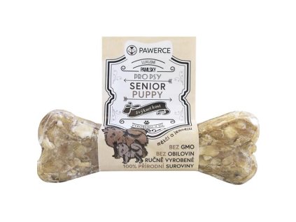 77841 1 pawerce zvykaci kost plnena senior 12cm z kategorie chovatelske potreby a krmiva pro psy pamlsky pro psy plnene buvoli kosti