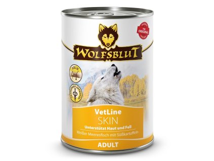102382 konzerva wolfsblut dog vetline skin 395g