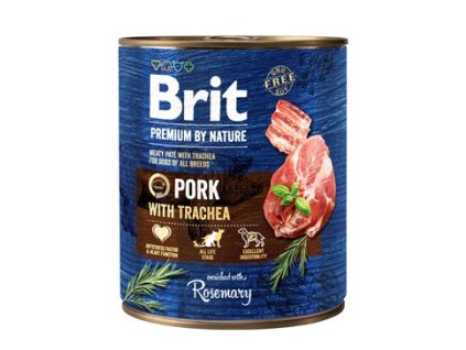 7416 brit premium dog by nature konzerva pork trachea 800g z kategorie chovatelske potreby a krmiva pro psy krmiva pro psy konzervy pro psy