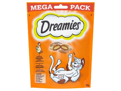 84361 1 dreamies kocka pochoutka mega pack kureci 180g