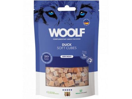 93652 1 woolf pochoutka soft cubes kachna 100g