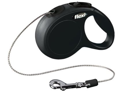 6906 1 flexi new classic xs voditko lankove 3m 8kg cerna z kategorie chovatelske potreby a krmiva pro psy obojky voditka a postroje pro psy voditka pro psy samonavijeci voditka pro psy