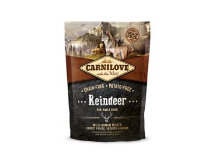 4710 carnilove dog dog reindeer for adult 1 5kg z kategorie chovatelske potreby a krmiva pro psy krmiva pro psy granule pro psy