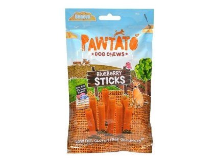 98428 benevo odmena pro psy pawtato sticks blueberry 120g