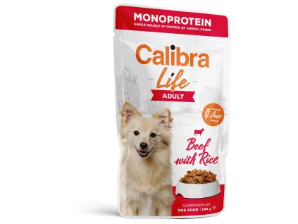 101701 calibra dog life kapsa adult beef 150g