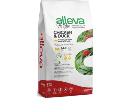 94279 alleva holistic cat dry adult chicken duck neutered 5kg
