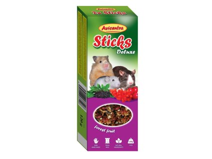 11610 1 avicentra tycinky pro kraliky a velke hlodavce lesni ovoce 2 ks