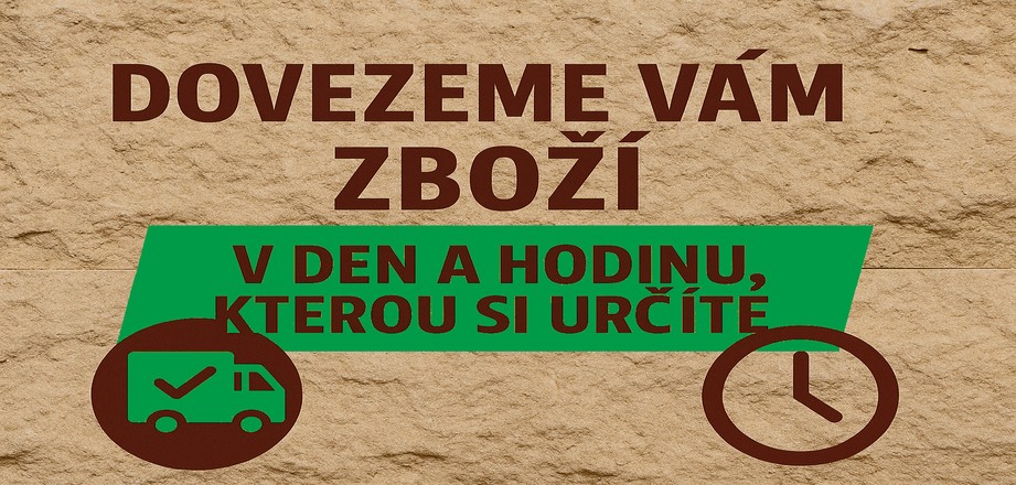 Zboží doručíme kdy si určíte