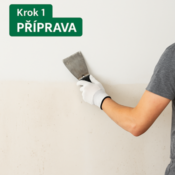 Krok 1 – Čištění a oprava stěn