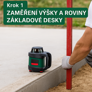 Krok 1 – Zaměření výšky