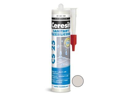 Tmel silikonový sanitární Ceresit CS 25 silver 280 ml
