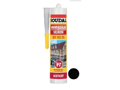 Silikon univerzální Soudal černý
