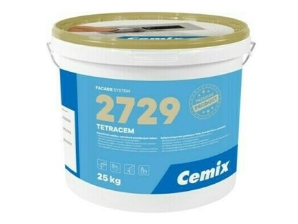 Omítka silikonsilikátová Cemix 2729 TETRACEM zatíraná 1,5 mm 25 kg
