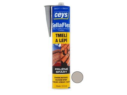 Tmel polyuretanový Ceys SellaFlex šedý 310 ml