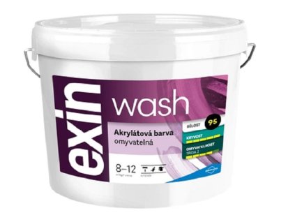 Barva akrylátová Stachema EXIN WASH bílá, 7 kg