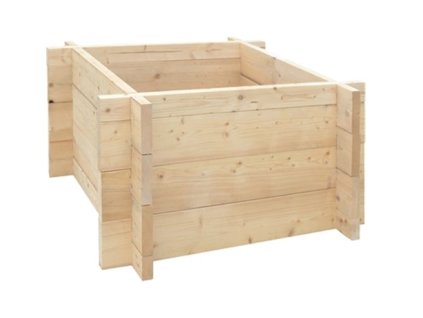 Záhon dřevěný 1 000×1 000×680 mm