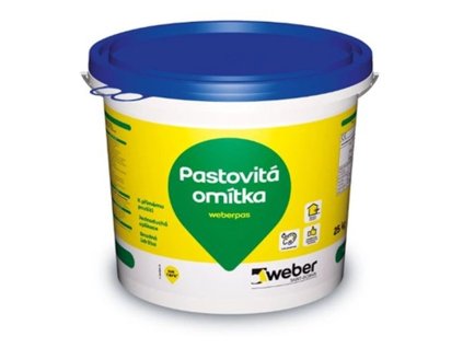 Omítka silikátová weberpas silikát zrnitá 1,5 mm BI00 25 kg