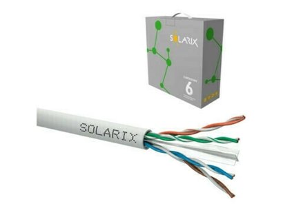 Kabel instalační Solarix CAT6 UTP nestíněný PVC 100 m/bal.