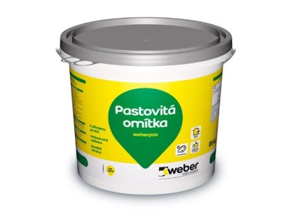 Omítka weber pas silikonová bílá zrnitost 1,5 mm – 25 kg