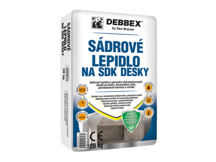 Sadrove lepidlo na SDK desky debbex web 2026