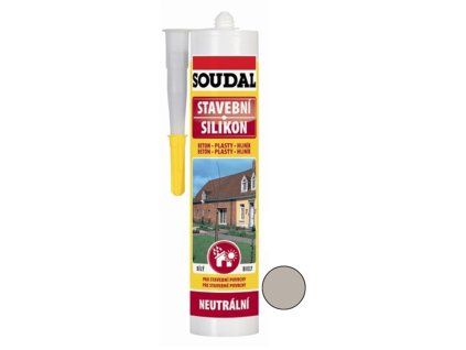 Silikon stavební Soudal šedý 300 ml