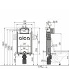 Modul instalační Alca Renovmodul pro závěsné WC2
