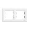 Rámeček Schneider Electric Asfora dvojnásobný horizontální bílá