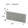 Obrubník betonový BEST PARKAN I standard přírodní 50x500x200 mm