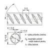 Tyč betonářská ocelová Ø 6 mm délka 6 m