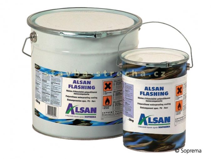 Hydroizolační stěrka polyuretan-bitumenová jednosložková ALSAN FLASHING