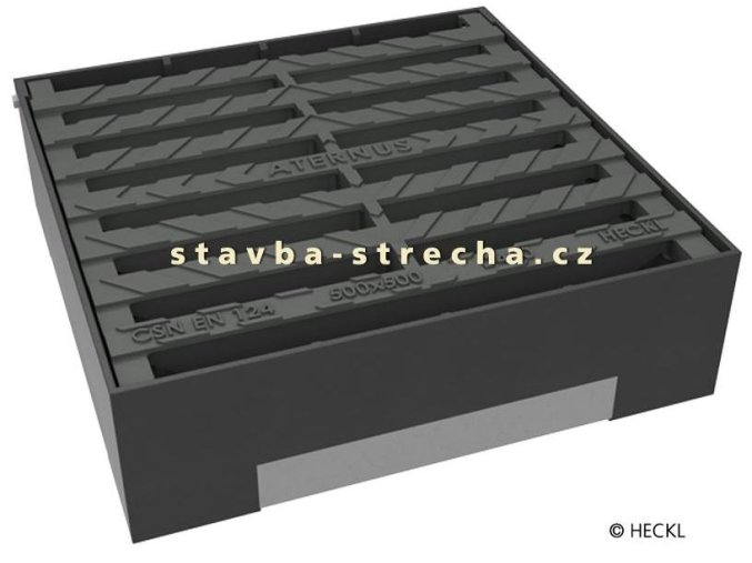 Kanalizační mříž čtvercová litinová, vč.rámu, ATERNUS