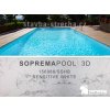 Bazénová PVC fólie, potištěná, lakovaná, s protiskluzovou texturou SOPREMAPOOL 3D