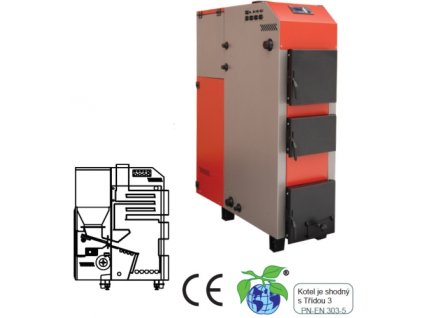 Kotel Taurus Gaur Duo 25kW na uhlí a peletky + + pro REGISTROVANÉ NOVĚ 3% dolů!