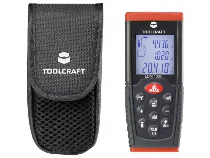 TOOLCRAFT Laserový měřič vzdálenosti LDM100H 1511649, max. rozsah 100 m